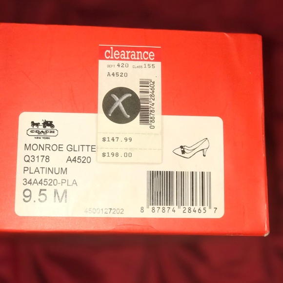 Women's Coach Monroe Glitter Platinum - Picture 5 of 5